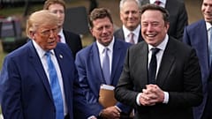 US President Donald Trump and Elon Musk