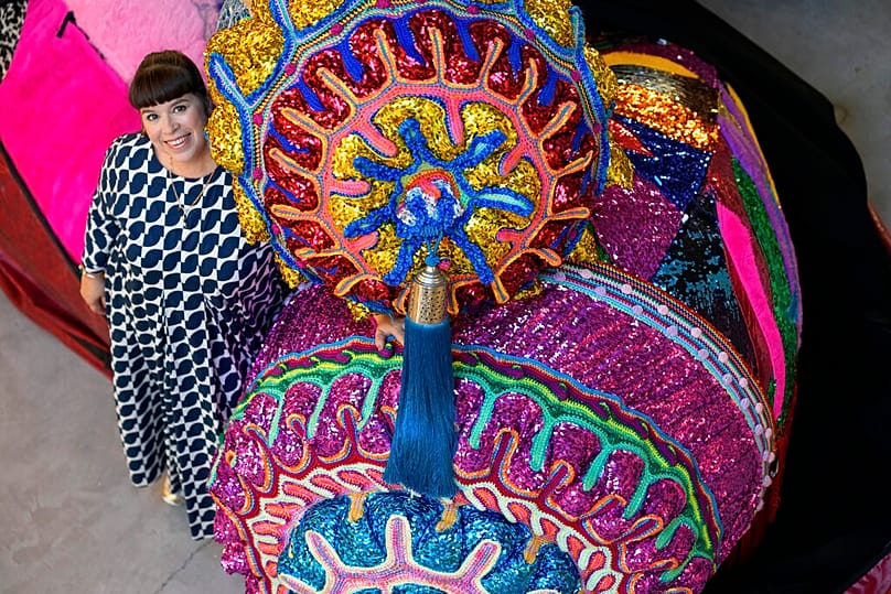 Joana Vasconcelos in ihrem Atelier in Lissabon - ARCHIVBILD