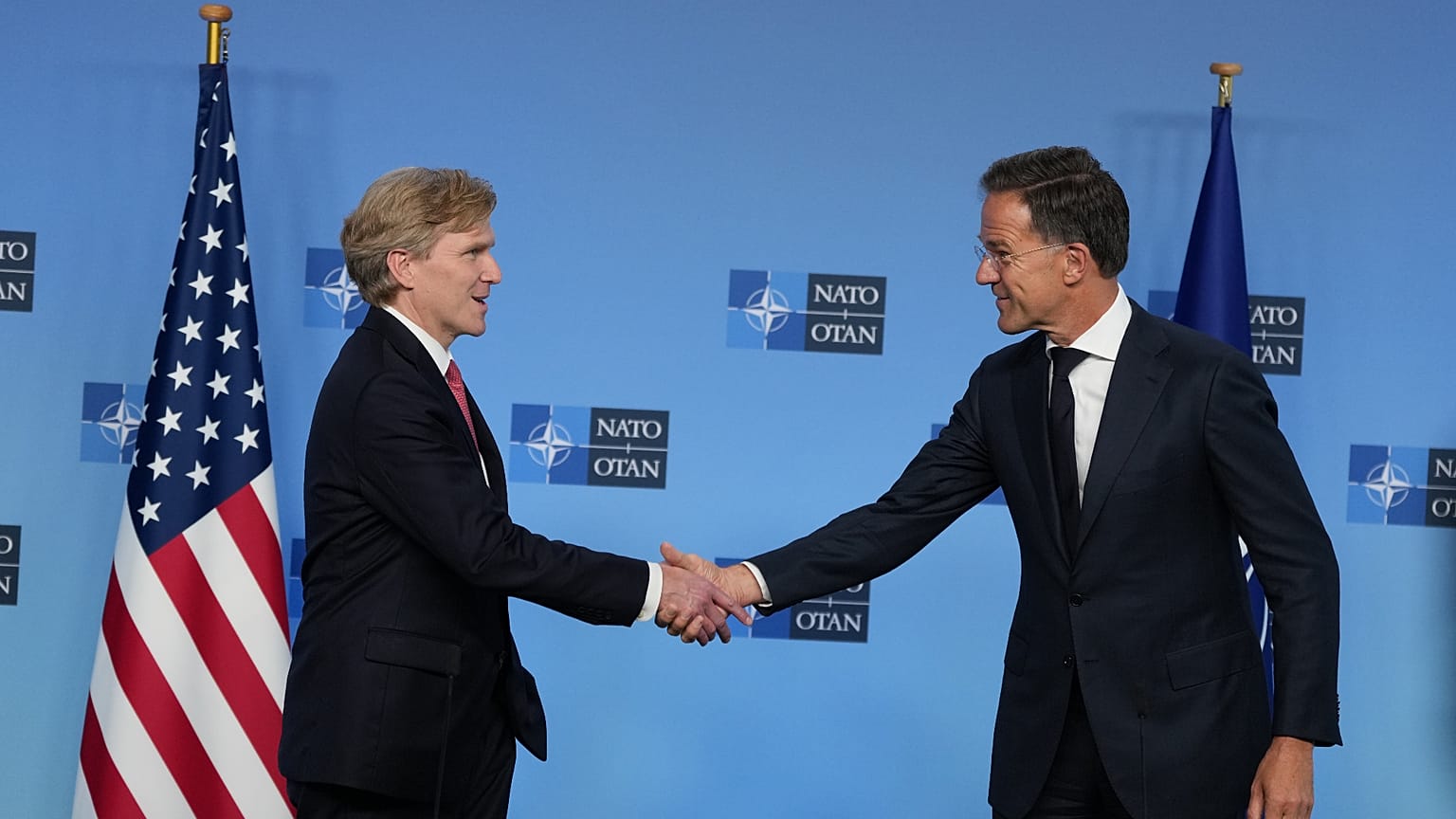 US Undersecretary of War, Elbridge Colby and NATO Secretary General, Mark Rutte