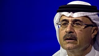 FILE - Amin Nasser, the chairman and CEO of the state-run oil giant Saudi Aramco, speaks at the World Energy Congress in Abu Dhabi, UAE, 10 September 2019.