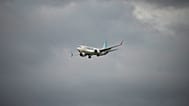 A plane carrying Israeli passengers aboard the FlyDubai aircraft that made an emergency landing in Saudi Arabia approaches Ben Gurion International Airport, 30 September 2026