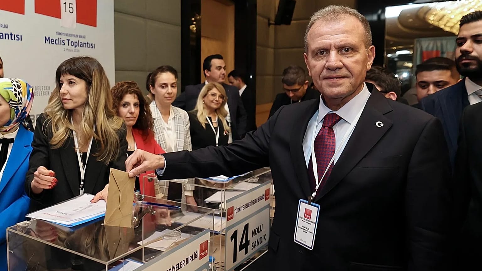 ARŞİV: Türkiye Belediyeler Birliği (TBB) Başkanı Mersin Büyükşehir Belediye Başkanı Vahap Seçer TBB seçimleri sırasında / Mayıs 2026