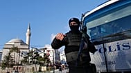 FILE: A Turkish police officer secures the historic Sultanahmet district in Istanbul, 14 January 2016