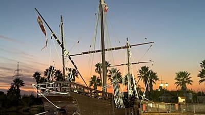 L'une des caravelles de Colomb dans une reproduction à Huelva.