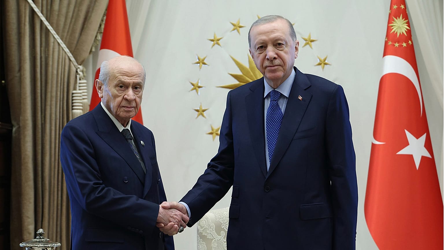 ARŞİV: Cumhurbaşkanı Recep Tayyip Erdoğan, Milliyetçi Hareket Partisi (MHP) Genel Başkanı Devlet Bahçeli’yi Cumhurbaşkanlığı Külliyesinde kabul etti. / 06 Ağustos 2026