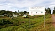 This Jan 1, 2014 photo shows the site of the relocated village Vunidogoloa in Fiji due to climate change and rising sea levels. 