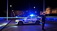 A policeman stands at a police cordon after an incident near the Royal Palace in central Stockholm, Sweden, Tuesday Oct. 6, 2026.
