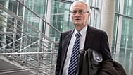 August Hanning, the former president of the Federal Intelligence Service (BND), arrives at the German parliament Bundestag in Berlin on Oct. 2, 2015