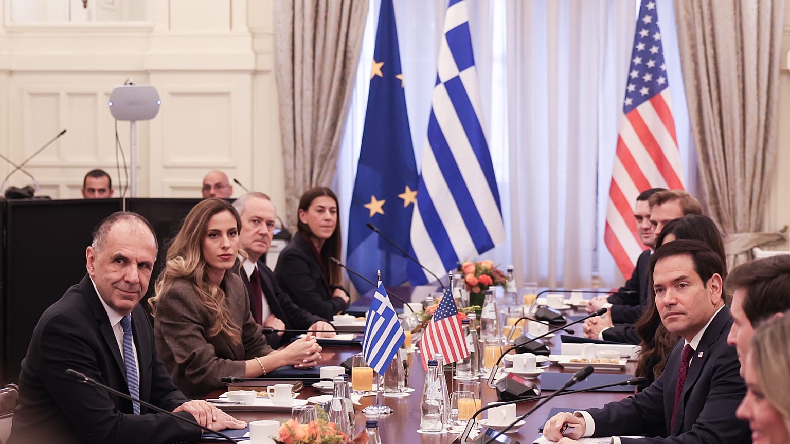 Συνάντηση Μάρκο Ρούμπο - Γιώργου Γεραπετρίτη στο υπουργείο Εξωτερικών, Αθήνα, 7 Οκτωβρίου 2026
