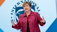 FILE. International Monetary Fund (IMF) Managing Director Kristalina Georgieva speaks at a news conference in Washington, 9 April 2026