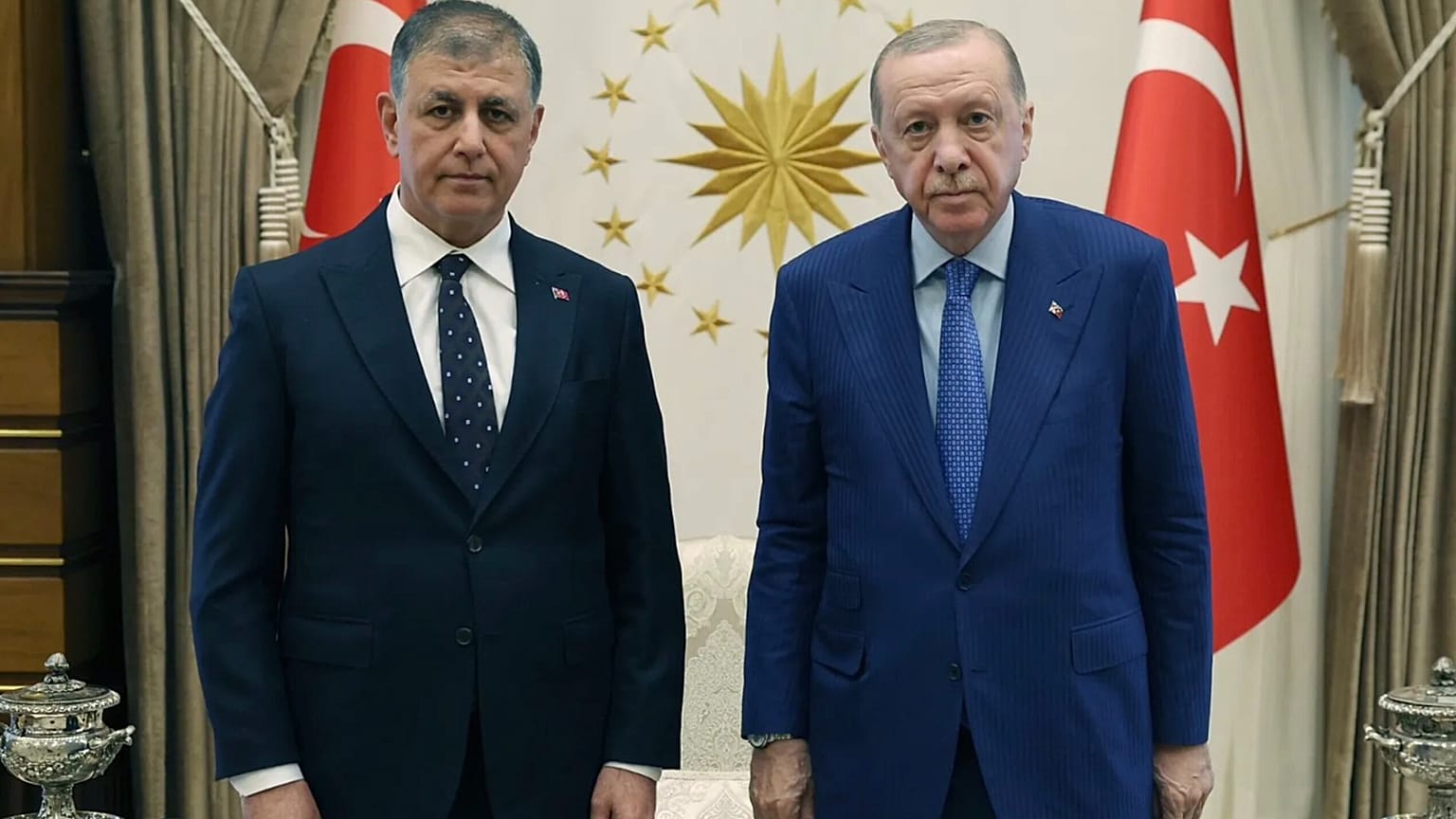 Erdoğan ve Tugay arasındaki görüşmeden bir kare