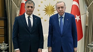Erdoğan ve Tugay arasındaki görüşmeden bir kare