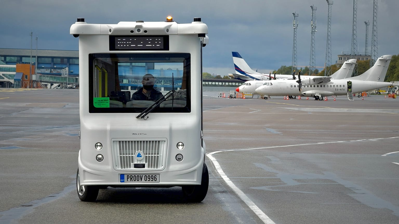 Navettes de l'aéroport de Tallinn : sans conducteur ni opérateur, l'autonomie vise la rentabilité