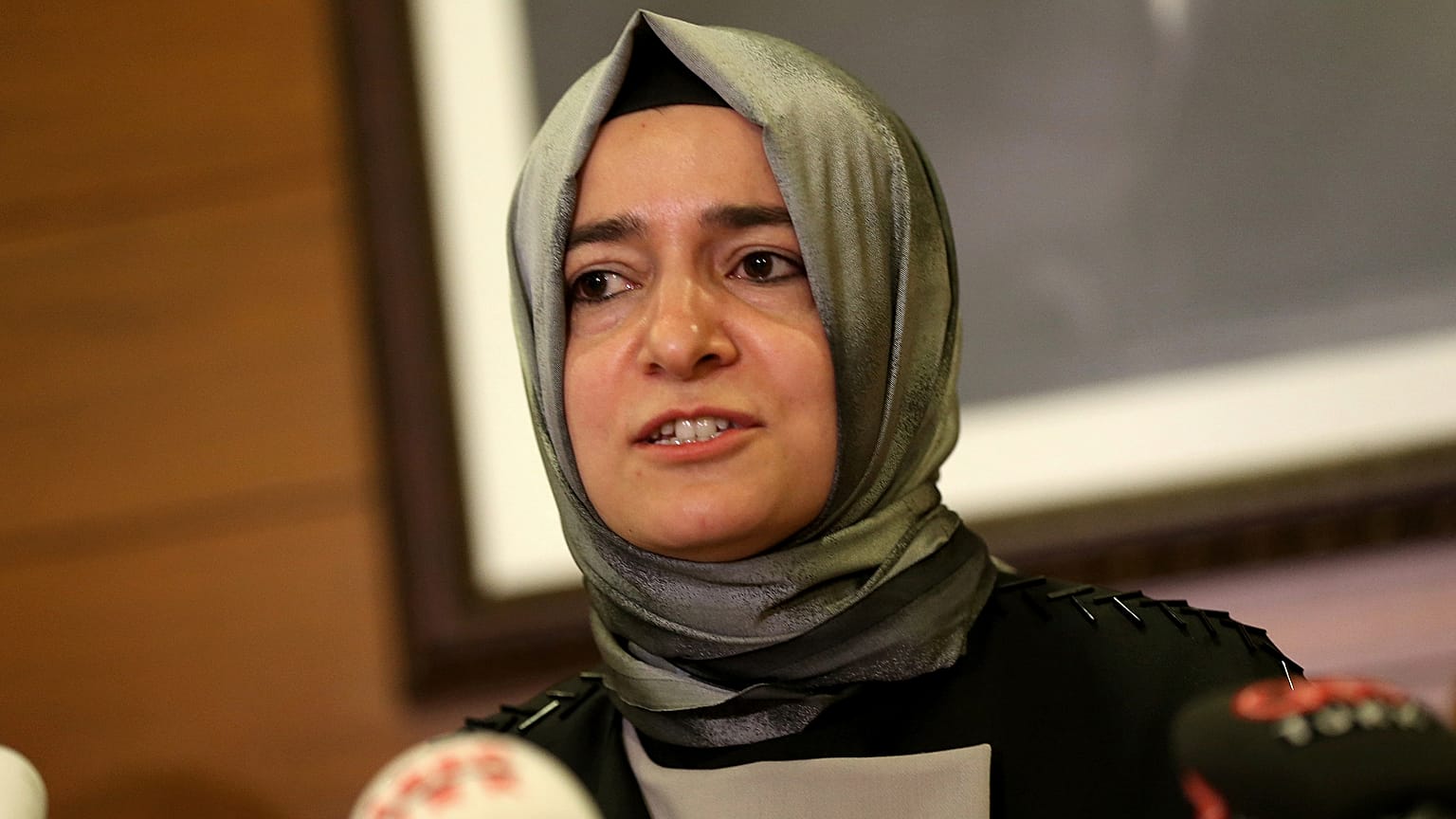 ARŞİV - Rotterdam'daki Türk Konsolosluğu önünde yaşanan gerginlik sonrası geri gönderilen Sayan Kaya, İstanbul Atatürk Havalimanı'nda açıklama yaptı, 2 Mart 2017.