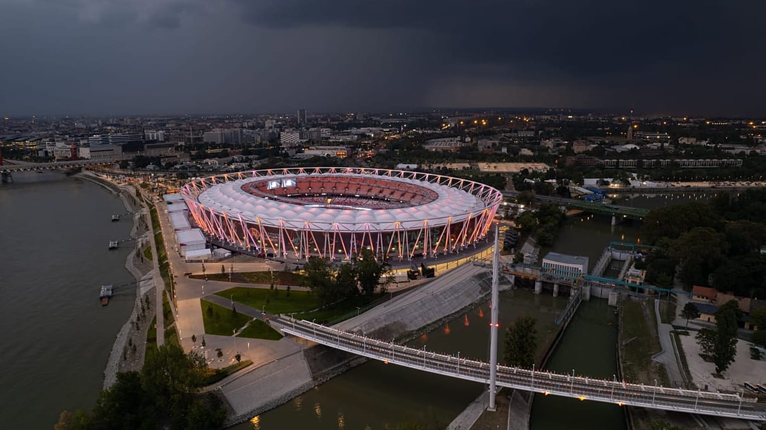 A később visszavont 2024-es budapesti olimpiai pályázat egyik 2017. január 4-én közölt látványterve