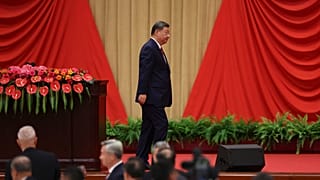 Chinese President Xi Jinping  at the National Day reception on the eve of the 77th founding anniversary of the People's Republic of China. Wednesday, Sept. 30, 2026.