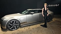 Florence Pugh poses at the Jaguar Type 01 launch event at Storied on Tuesday, Oct. 6, 2026, in New York. (Photo by Evan Agostini/Invision/AP)