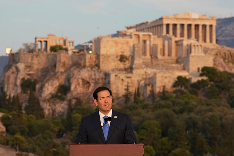 Ο Μάρκο Ρούμπιο στην Πνύκα