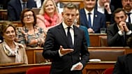Magyar Péter miniszterelnök napirend előtti felszólalásra reagál az Országgyűlés plenáris ülésén 2026. szeptember 28-án.  