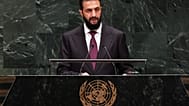 الرئيس السوري أحمد الشرع يتحدث خلال الدورة الحادية والثمانين للجمعية العامة للأمم المتحدة بمقر الأمم المتحدة، الأربعاء 23 سبتمبر 2026. 