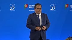 Portuguese Finance Minister Joaquim Miranda Sarmento at the presentation of the 2027 State Budget (OE2027)