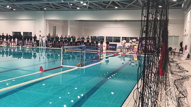 Η παρουσίαση πριν την έναρξη του αγώνα της Καζάν με την Παρτιζάν Βελιγραδίου