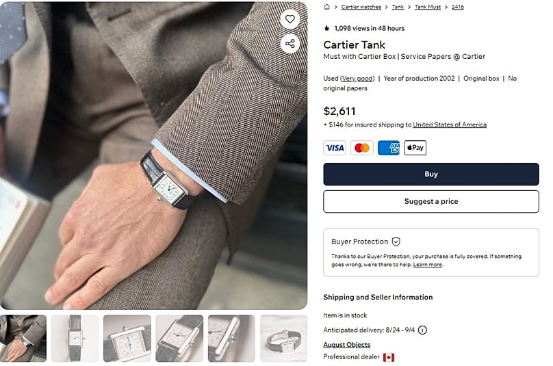 A Cartier Tank jól mutatja, hogy ismét nő az étvágy az elegáns, klasszikus arányú modellek iránt.