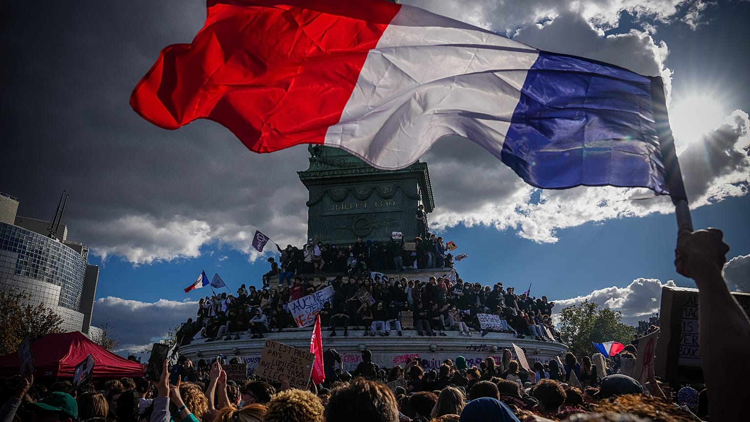 La place de la Bastille, à Paris, jeudi 8 novembre 2026.