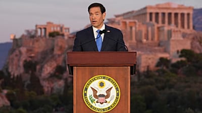 ABD Dışişleri Bakanı Marco Rubio, Atina, 7 Ekim 2026.