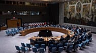 صورة عامة تظهر اجتماعاً لمجلس الأمن في مقر الأمم المتحدة، 23 سبتمبر/أيلول 2025. (صورة من أسوشيتد برس/يوكي إيوامورا)