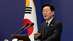 South Korean President Lee Jae Myung speaks during a press conference at the presidential Blue House in Seoul, South Korea, Friday, Sept. 18, 2026
