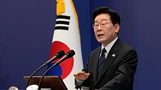 South Korean President Lee Jae Myung speaks during a press conference at the presidential Blue House in Seoul, South Korea, Friday, Sept. 18, 2026