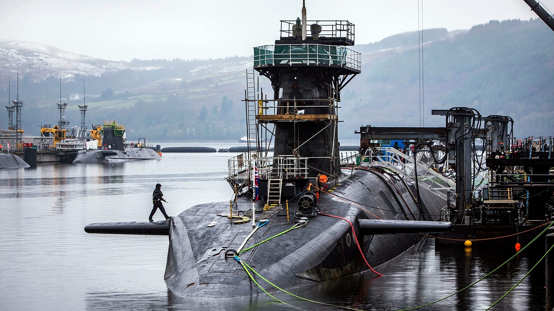 'Fire hoses' are Britain's nuclear submarine's only defence against ...
