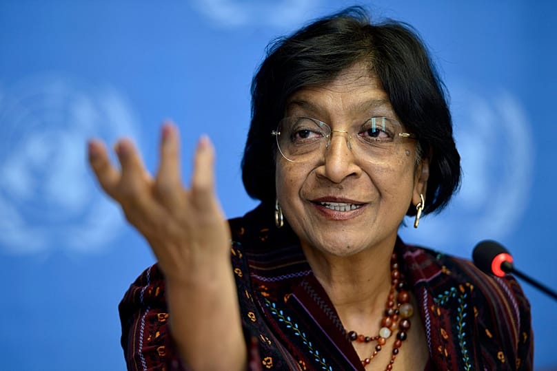 "Navi" Pillay em 2012, quando era Alta Comissária da ONU para os Direitos Humanos