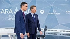 Archivo: Pedro Sánchez y Alberto Núñez Feijóo en el debate electoral de 2023
