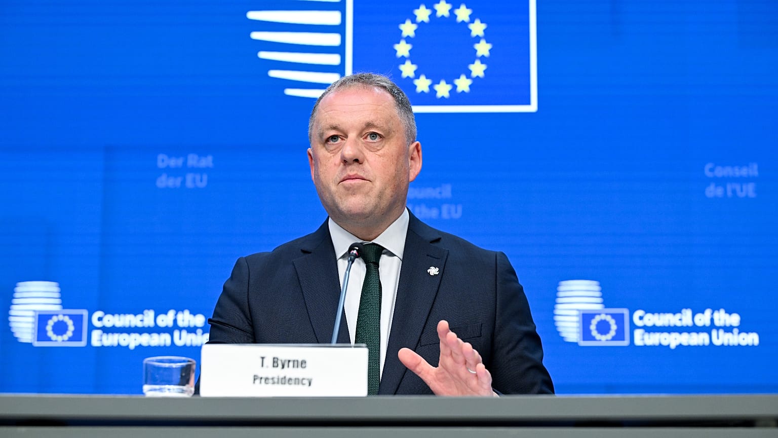 Thomas Byrne, Ireland's Minister of State for European Affairs and Defence.