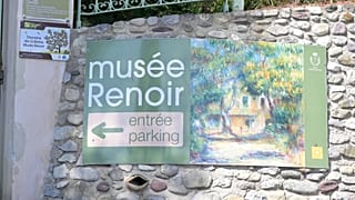 The entrance of the Renoir Museum is pictured after thieves stole four valuable Renoir paintings, in Cagnes-sur-Mer, 8 September 2026.
