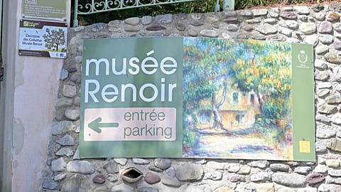 The entrance of the Renoir Museum is pictured after thieves stole four valuable Renoir paintings, in Cagnes-sur-Mer, 8 September 2026.