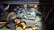 Interpol image showing 73 counterfeit handguns concealed in a truck seized at the Bulgaria-Turkey border.