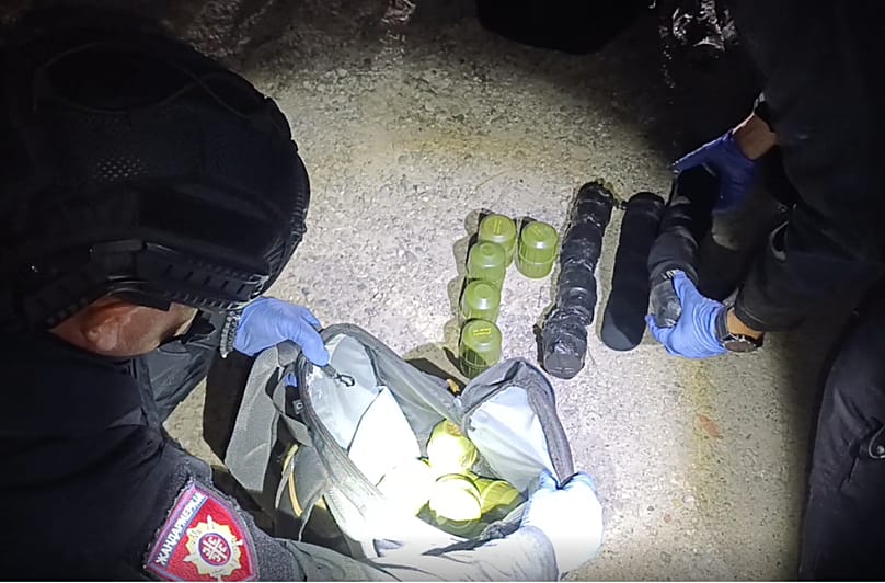 Serbian authorities seized 68 grenades and two rocket launchers.