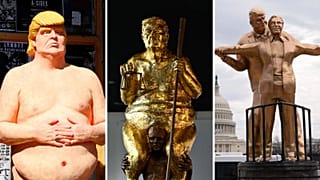 In Pictures: Weirdest and most thought-provoking statues of Donald Trump over the years