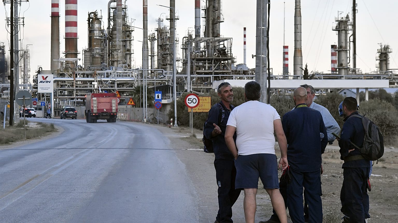 Φωτογραφία αρχείου από τις εγκαταστάσεις της Motor Oil στους Αγίους Θεοδώρους
