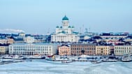 Shot of Helsinki Cathedral.