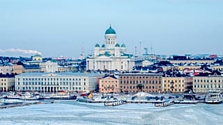Shot of Helsinki Cathedral.