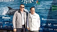 Fernando Camino, director general de Quirón Prevención (izquierda) junto a un directivo de Movistar