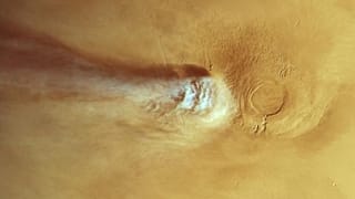 Mars'taki bulutun görüntüsü