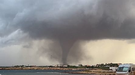 Rare waterspouts slam western Sicily, wrecking homes and a school