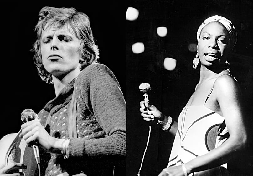 David Bowie and Nina Simone