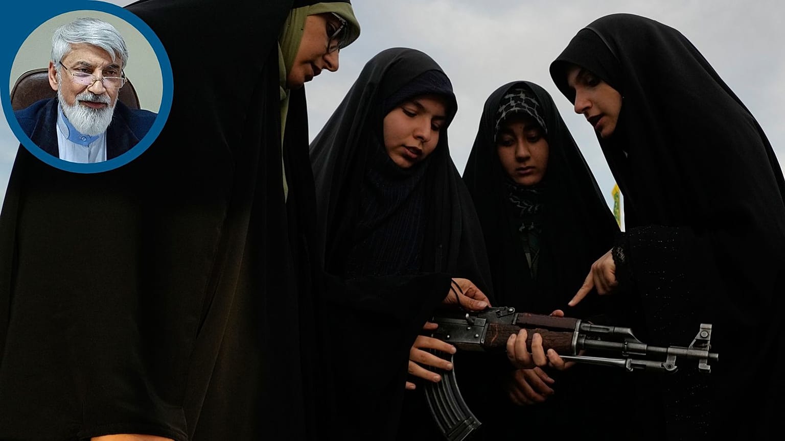 Volunteers train how to handle a Kalashnikov-style assault rifle 