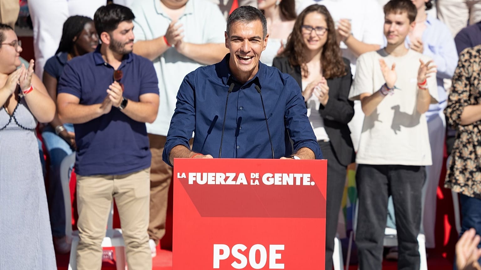 Pedro Sánchez inicia la campaña electoral del 29N, 10 de octubre de 2026, Dos Hermanas (Sevilla)